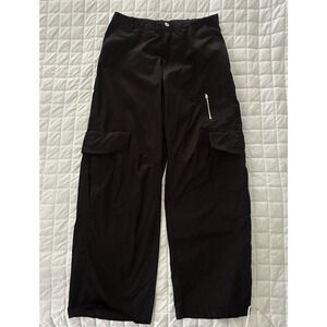 LOS ANGELES SIXTY SIX Pants Womens 11 Black Wide Leg Cargo Baggy Utility Grunge